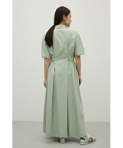 STYLEMIXER(スタイルミキサー)の「ウエストギャザーシャツワンピース(シャツワンピース・レディース・ブラック/ホワイト/ミント・SMALL/MEDIUM)」の12枚目の写真