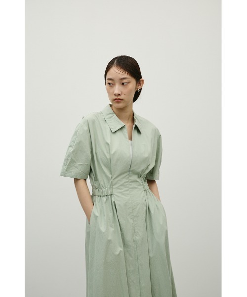STYLEMIXER(スタイルミキサー)の「ウエストギャザーシャツワンピース(シャツワンピース・レディース・ブラック/ホワイト/ミント・SMALL/MEDIUM)」の14枚目の写真