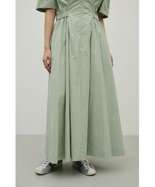 STYLEMIXER(スタイルミキサー)の「ウエストギャザーシャツワンピース(シャツワンピース・レディース・ブラック/ホワイト/ミント・SMALL/MEDIUM)」の18枚目の写真