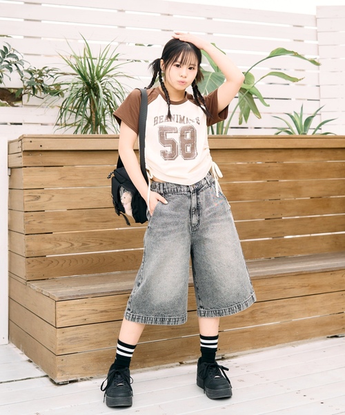 LOVETOXIC（ラブトキシック）の「【LTXC】クリアポケットショルダー（ショルダーバッグ・キッズ・ミント/ブラック/オフホワイト・F）」の4枚目の写真