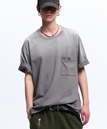 RSSC（アールエスエスシー）の「RIVET POCKET WASHING T-SHIRT - GRAY（Tシャツ/カットソー）」