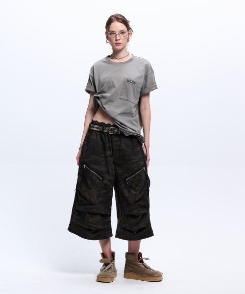 RSSC(アールエスエスシー)の「RIVET POCKET WASHING T-SHIRT - GRAY(Tシャツ/カットソー・レディース・その他・1/2)」の6枚目の写真