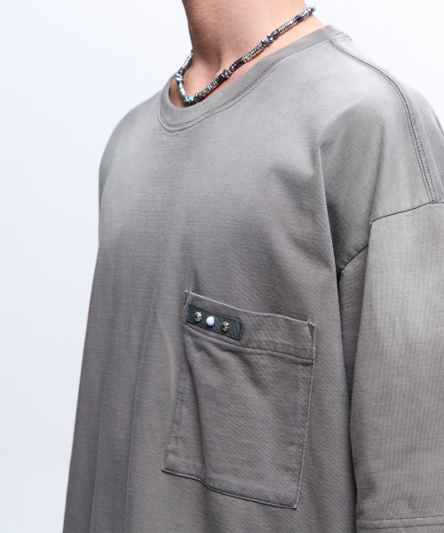 RSSC(アールエスエスシー)の「RIVET POCKET WASHING T-SHIRT - GRAY(Tシャツ/カットソー・レディース・その他・1/2)」の7枚目の写真