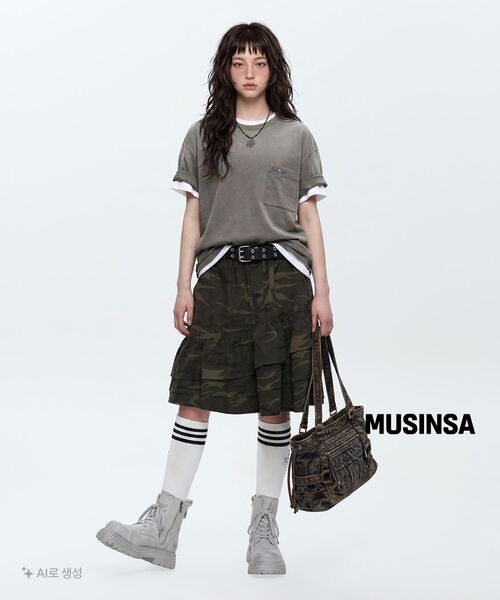 RSSC(アールエスエスシー)の「RIVET POCKET WASHING T-SHIRT - GRAY(Tシャツ/カットソー・レディース・その他・1/2)」の9枚目の写真