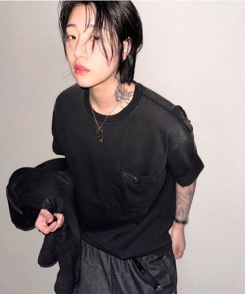 RSSC(アールエスエスシー)の「RIVET POCKET WASHING T-SHIRT - GRAY(Tシャツ/カットソー・レディース・その他・1/2)」の12枚目の写真