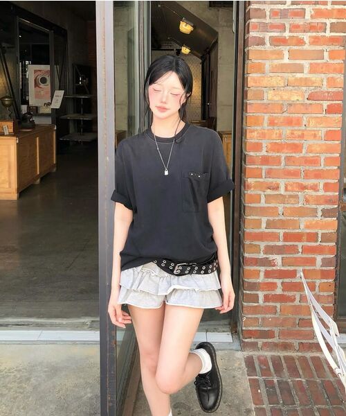 RSSC(アールエスエスシー)の「RIVET POCKET WASHING T-SHIRT - GRAY(Tシャツ/カットソー・レディース・その他・1/2)」の15枚目の写真