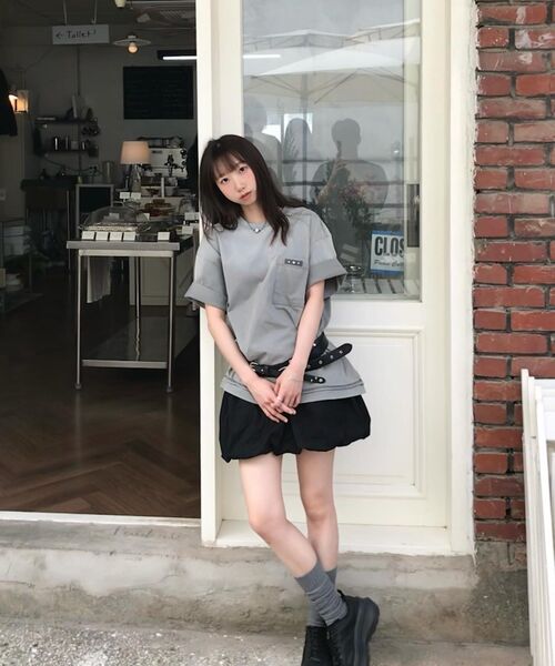 RSSC(アールエスエスシー)の「RIVET POCKET WASHING T-SHIRT - GRAY(Tシャツ/カットソー・レディース・その他・1/2)」の19枚目の写真