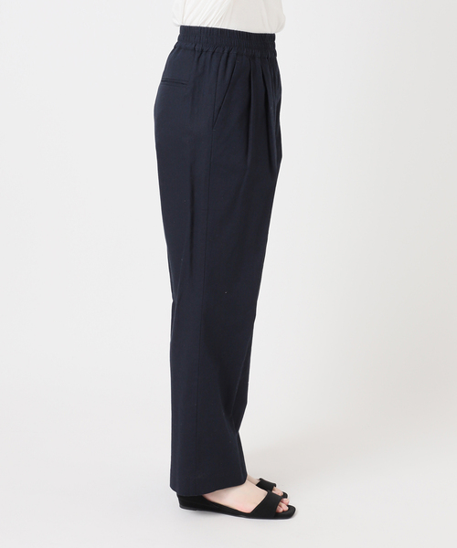 JOURNAL STANDARD relume(ジャーナルスタンダード レリューム)の「リネンコットンギャザータックパンツ(その他パンツ・レディース・アイボリー/ネイビー/ブラウン・38/36)」の8枚目の写真