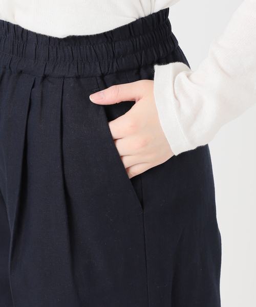 JOURNAL STANDARD relume(ジャーナルスタンダード レリューム)の「リネンコットンギャザータックパンツ(その他パンツ・レディース・アイボリー/ネイビー/ブラウン・38/36)」の11枚目の写真