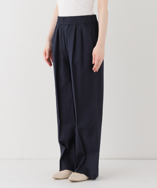 JOURNAL STANDARD relume(ジャーナルスタンダード レリューム)の「リネンコットンギャザータックパンツ(その他パンツ・レディース・アイボリー/ネイビー/ブラウン・38/36)」の22枚目の写真