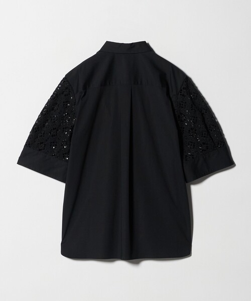 UNITED ARROWS(ユナイテッドアローズ)の「ラッセルレース コンビ シャツ ‐ウォッシャブル‐(シャツ/ブラウス・レディース・ブラック/ホワイト・FREE)」の15枚目の写真