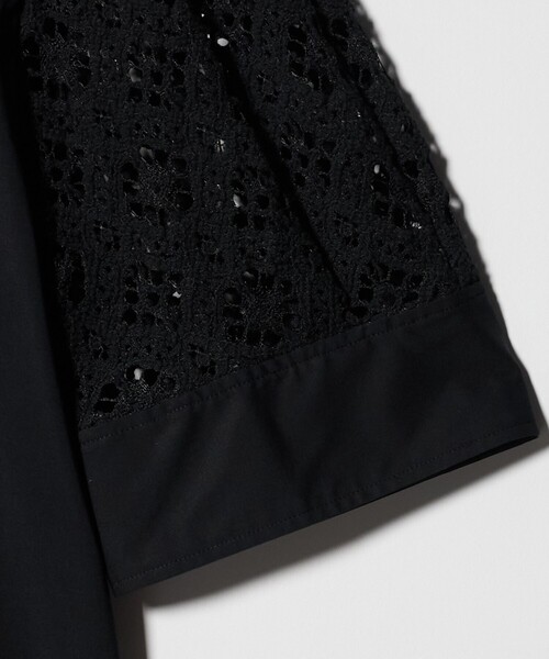 UNITED ARROWS(ユナイテッドアローズ)の「ラッセルレース コンビ シャツ ‐ウォッシャブル‐(シャツ/ブラウス・レディース・ブラック/ホワイト・FREE)」の17枚目の写真