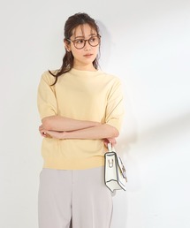 【洗濯機で洗える・UVカット・接触冷感】パフ袖ニット