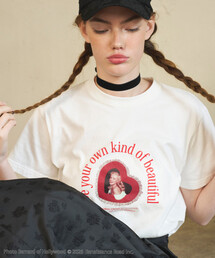 Firsthand（ファーストハンド）の「Firsthand/ファーストハンド マリリンモンロー ショートスリーブ ハート フォト Tシャツ / プリントTシャツ（Tシャツ/カットソー）」