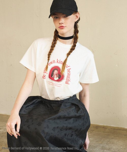 Firsthand(ファーストハンド)の「Firsthand/ファーストハンド マリリンモンロー ショートスリーブ ハート フォト Tシャツ / プリントTシャツ(Tシャツ/カットソー・レディース・チャコールグレー/ホワイト・FREE)」の3枚目の写真