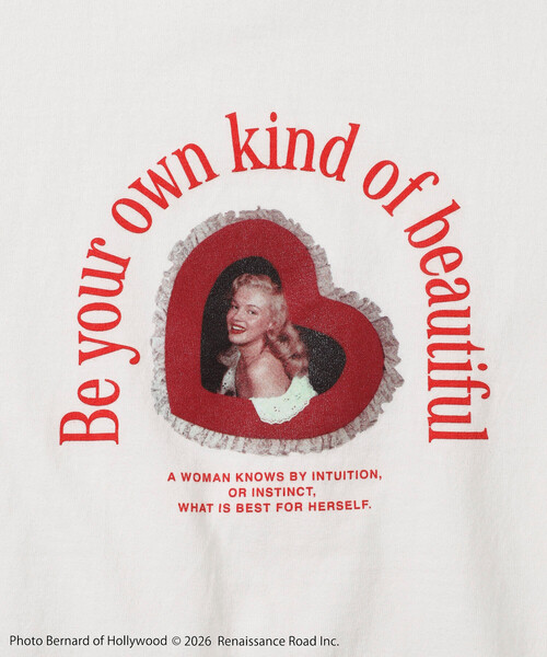 Firsthand(ファーストハンド)の「Firsthand/ファーストハンド マリリンモンロー ショートスリーブ ハート フォト Tシャツ / プリントTシャツ(Tシャツ/カットソー・レディース・チャコールグレー/ホワイト・FREE)」の12枚目の写真