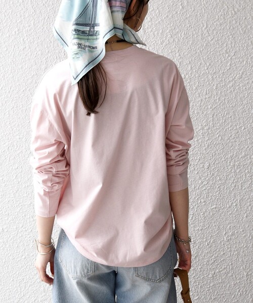 monmimi(モンミミ)の「【SHIPS any別注】MONMIMI:〈洗濯機可能〉ロゴ プリント ロンTEE 26SS(Tシャツ/カットソー・レディース・ライトブルー/ホワイト/ピンク・ONE SIZE)」の17枚目の写真