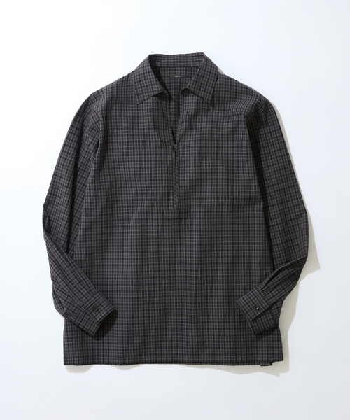 EDIFICE(エディフィス)の「チェック バルーズ シャツ(シャツ/ブラウス・メンズ・ブラック・SMALL/MEDIUM/LARGE)」の1枚目の写真