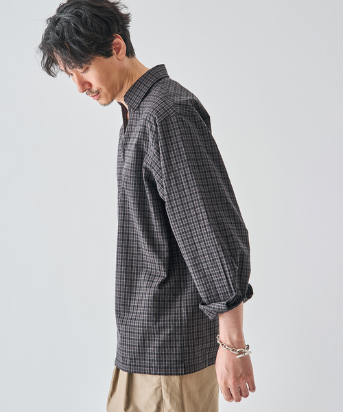EDIFICE(エディフィス)の「チェック バルーズ シャツ(シャツ/ブラウス・メンズ・ブラック・SMALL/MEDIUM/LARGE)」の8枚目の写真