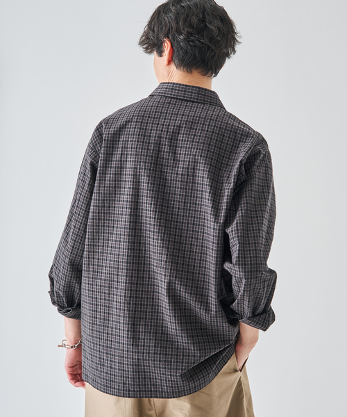 EDIFICE(エディフィス)の「チェック バルーズ シャツ(シャツ/ブラウス・メンズ・ブラック・SMALL/MEDIUM/LARGE)」の9枚目の写真