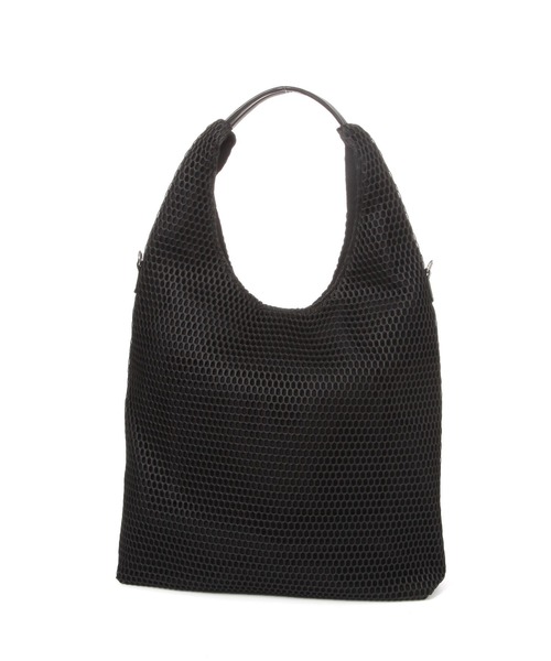 LEPSIM（レプシィム）の「メッシュワンハンドルバッグ　648096（ショルダーバッグ・レディース・ブラック/アイボリー・ONE SIZE）」の5枚目の写真