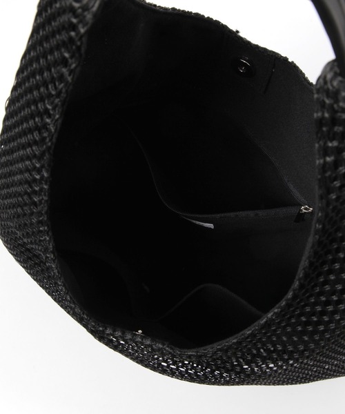 LEPSIM（レプシィム）の「メッシュワンハンドルバッグ　648096（ショルダーバッグ・レディース・ブラック/アイボリー・ONE SIZE）」の9枚目の写真