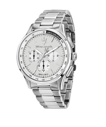 「Maserati/マセラティ」ソルパッソ - 42mm クロノ シルバー ブレスレット