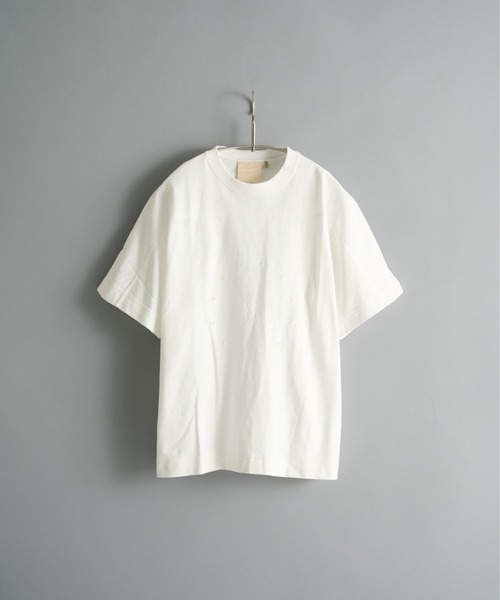 JIAN YE(ジェンイェ)の「CIRCLE T(Tシャツ/カットソー・メンズ・オフホワイト/ダークグレー・LARGE/MEDIUM)」の2枚目の写真
