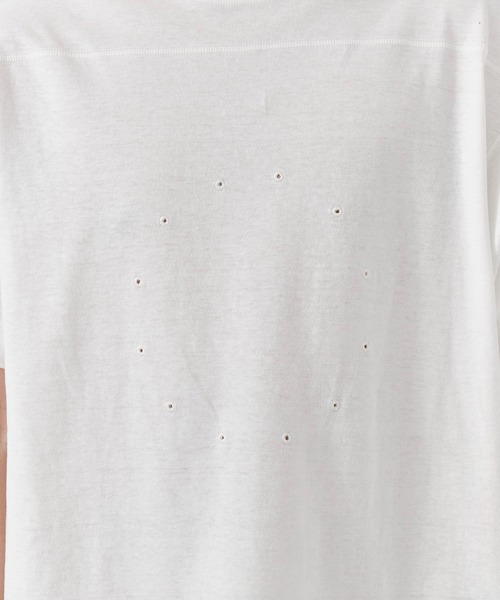 JIAN YE(ジェンイェ)の「CIRCLE T(Tシャツ/カットソー・メンズ・オフホワイト/ダークグレー・LARGE/MEDIUM)」の6枚目の写真