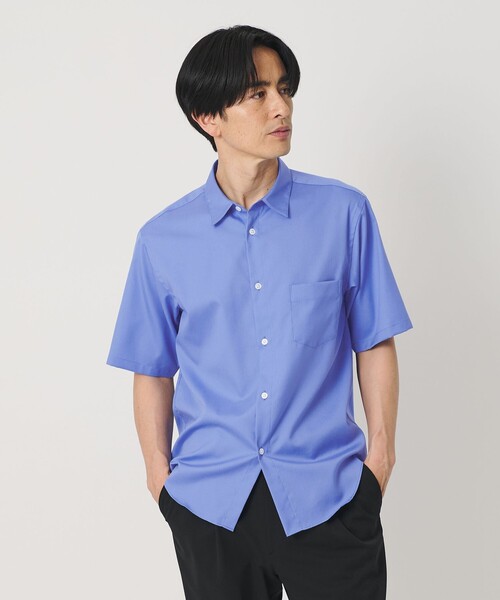 BEAUTY&YOUTH UNITED ARROWS（ビューティーアンドユースユナイテッドアローズ）の「クリア オックスフォード デオドラント レギュラー 半袖シャツ SLIM型 抗菌防臭（シャツ/ブラウス・メンズ・ダークグレー/コバルトブルー/ホワイト・XL/L/S/M）」の3枚目の写真