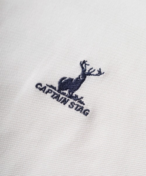 CAPTAIN STAG(キャプテンスタッグ)の「【76】【CAPTAIN STAG/キャプテンスタッグ】ワンポイント刺繍 襟ライン ポロシャツ/ユニセックス/レディース/メンズ(ポロシャツ・メンズ・ホワイト/ネイビー/ブラック/グリーン・L/M/XL)」の13枚目の写真