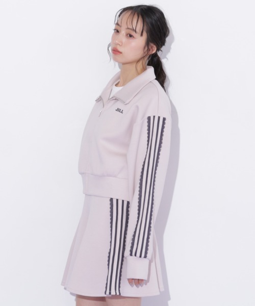 JILL by JILL STUART(ジルバイジルスチュアート)の「配色ラインレースミニスカート(スカート・レディース・ブルー/ピンク/ネイビー・FREE)」の9枚目の写真