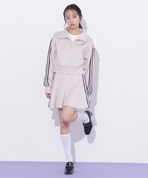 JILL by JILL STUART(ジルバイジルスチュアート)の「配色ラインレースミニスカート(スカート・レディース・ブルー/ピンク/ネイビー・FREE)」の14枚目の写真