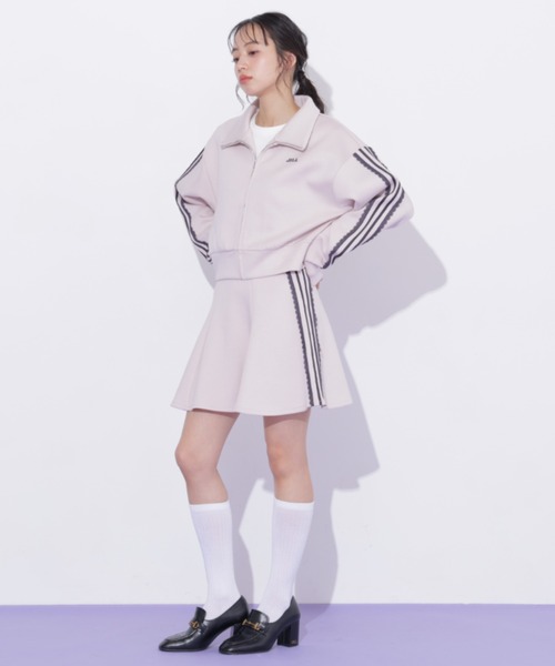 JILL by JILL STUART(ジルバイジルスチュアート)の「配色ラインレースミニスカート(スカート・レディース・ブルー/ピンク/ネイビー・FREE)」の13枚目の写真