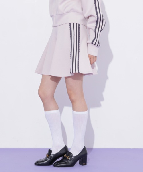 JILL by JILL STUART(ジルバイジルスチュアート)の「配色ラインレースミニスカート(スカート・レディース・ブルー/ピンク/ネイビー・FREE)」の18枚目の写真