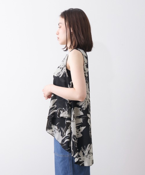 Bou Jeloud(ブージュルード)の「柄シフォンレイヤードタンク(タンクトップ・レディース・D/C・FREE)」の21枚目の写真