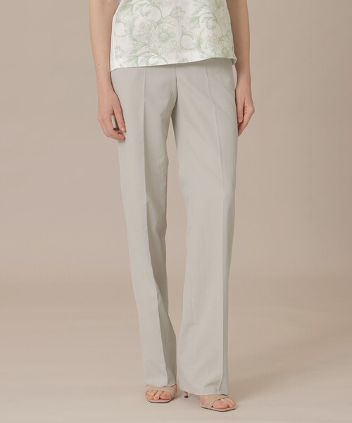 MACKINTOSH LONDON（マッキントッシュ ロンドン）の「【eclat5月号掲載】ドライツイルストレートパンツ（その他パンツ・レディース・グレー系その他2/オフホワイト・36/38/40）」の2枚目の写真