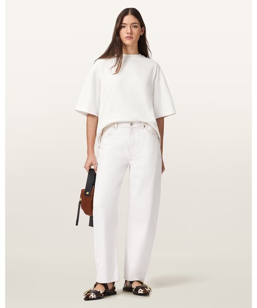 ALLSAINTS（オールセインツ）の「ESME AMELIE OVERSIZED T-SHIRT | ESME AMELIE オーバーサイズ Tシャツ（Tシャツ/カットソー・レディース・ホワイト系その他・XS/S/M/L）」の4枚目の写真