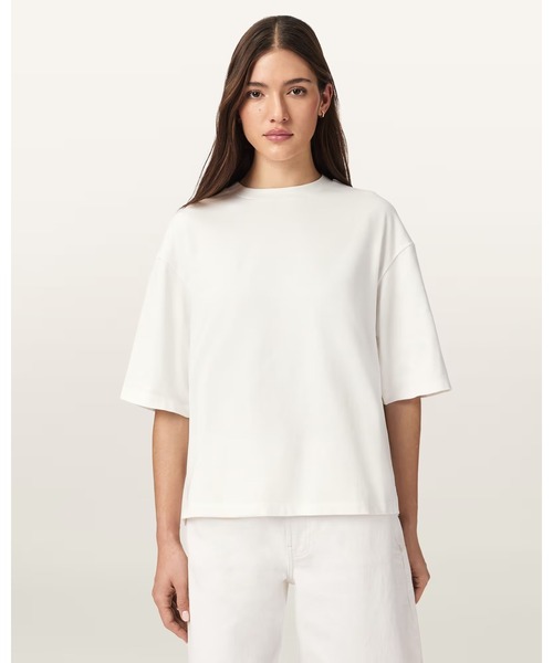 ALLSAINTS（オールセインツ）の「ESME AMELIE OVERSIZED T-SHIRT | ESME AMELIE オーバーサイズ Tシャツ（Tシャツ/カットソー・レディース・ホワイト系その他・XS/S/M/L）」の5枚目の写真