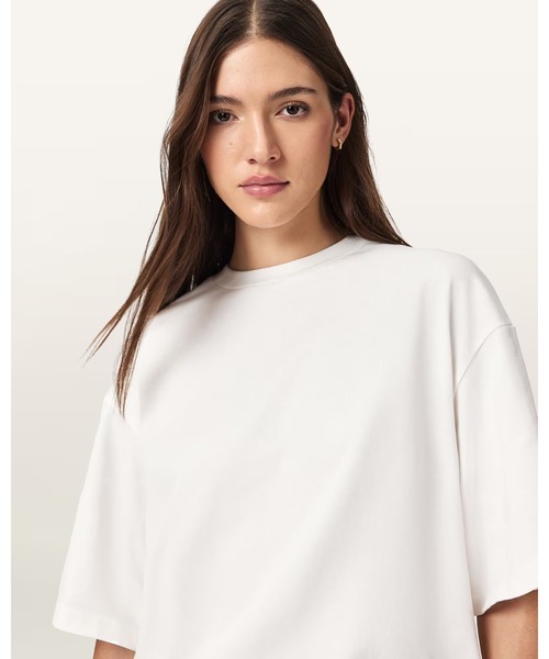 ALLSAINTS（オールセインツ）の「ESME AMELIE OVERSIZED T-SHIRT | ESME AMELIE オーバーサイズ Tシャツ（Tシャツ/カットソー・レディース・ホワイト系その他・XS/S/M/L）」の7枚目の写真