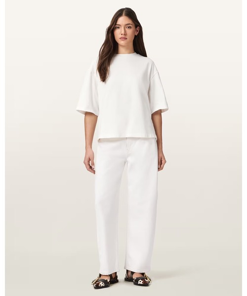 ALLSAINTS（オールセインツ）の「ESME AMELIE OVERSIZED T-SHIRT | ESME AMELIE オーバーサイズ Tシャツ（Tシャツ/カットソー・レディース・ホワイト系その他・XS/S/M/L）」の9枚目の写真