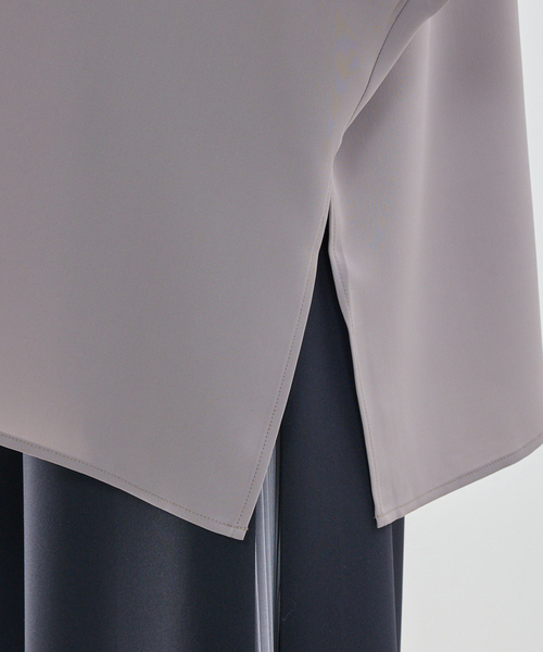 NARACAMICIE（ナラカミーチェ）の「【NARACAMICIE】半袖テントラインブラウス（シャツ/ブラウス・レディース・ホワイト/ピンク/ブラウン/ブラック・M）」の10枚目の写真