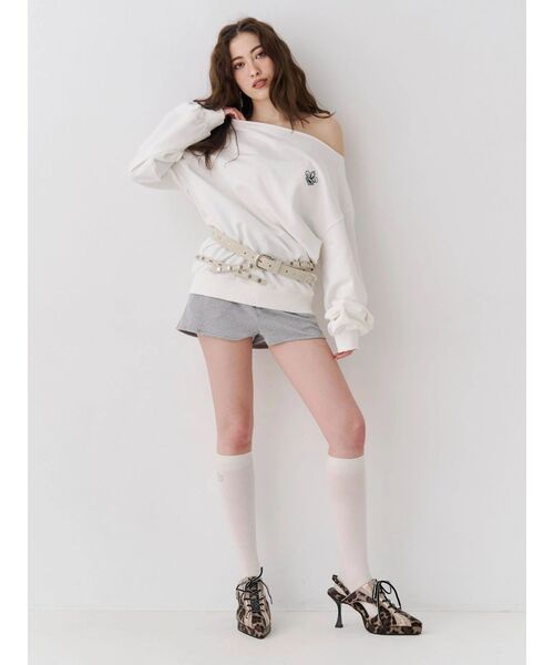 EVRIS(エヴリス)の「コンパクトショートパンツ(その他パンツ・レディース・グレー/ブラック・FREE)」の11枚目の写真