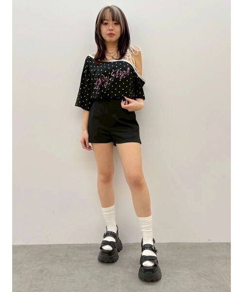 EVRIS(エヴリス)の「コンパクトショートパンツ(その他パンツ・レディース・グレー/ブラック・FREE)」の15枚目の写真