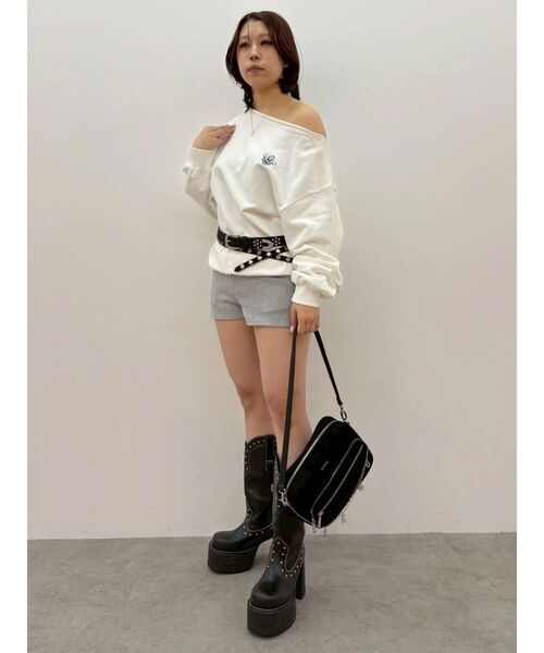 EVRIS(エヴリス)の「コンパクトショートパンツ(その他パンツ・レディース・グレー/ブラック・FREE)」の22枚目の写真
