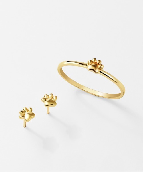 Jewel closet by L&Co.（ジュエルクローゼットバイエルアンドコー）の「K10 ねこ 肉球 リング（リング・レディース・イエローゴールド・15号/13号/11号/9号）」の8枚目の写真