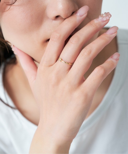 Jewel closet by L&Co.（ジュエルクローゼットバイエルアンドコー）の「K10 ねこ 肉球 リング（リング・レディース・イエローゴールド・15号/13号/11号/9号）」の4枚目の写真