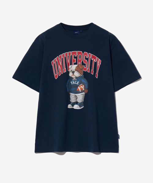 YALE(イェール)の「ユニバーシティダン半袖Tシャツネイビー/レッド(Tシャツ/カットソー・レディース・その他・WS/XX-LARGE/X-LARGE/SMALL)」の1枚目の写真