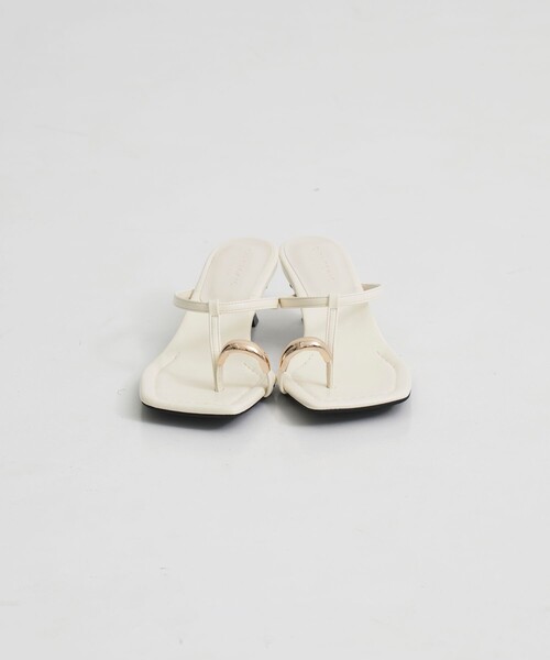 CITY TOKYO(シティトウキョウ)の「【CITY TOKYO/シティートウキョウ】Ring Thong Sandal/リングトングサンダル(サンダル・レディース・ブラック/ホワイト・1/2)」の10枚目の写真