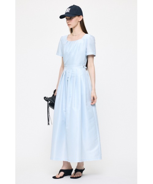 MOUSSY(マウジー)の「CLASSIC LONG ドレス(ワンピース・レディース・ブルー系その他/ブラック/ホワイト系その他・1/2)」の5枚目の写真